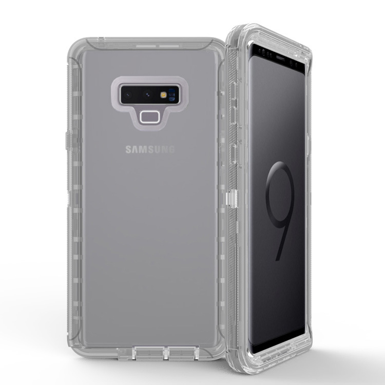 Galaxy Note 9 Transparent Clear Armor Robot Case (Smoke)